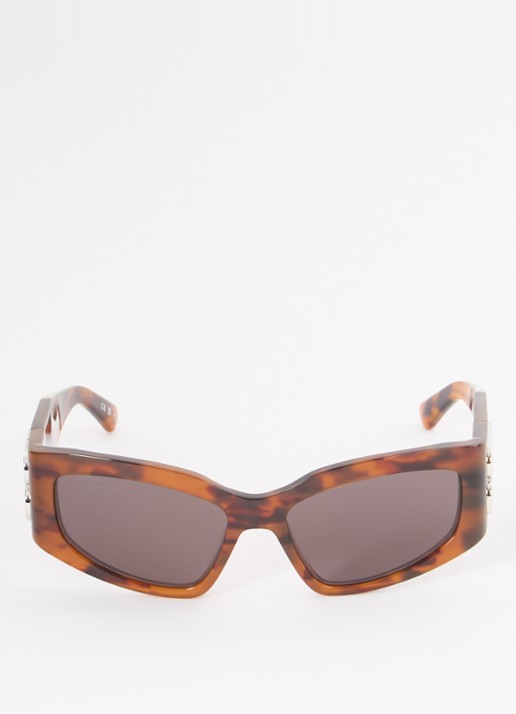 Balenciaga Cat Eye zonnebril BB0321S - detail 3 roodbruin