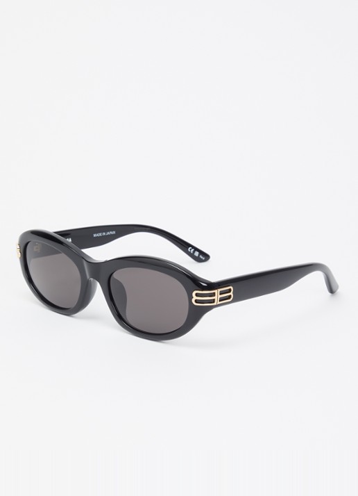 Balenciaga Cat Eye zonnebril BB0434SK - voorkant 3 zwart
