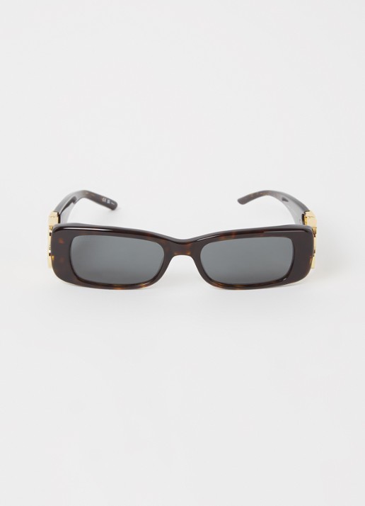 Balenciaga Dynasty zonnebril BB0096S - voorkant 4 donkerbruin