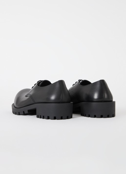 Balenciaga Hummer Derbie van kalfsleer - achterkant zwart