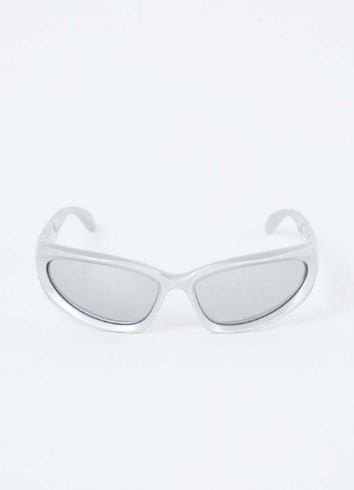 Balenciaga Retro zonnebril BB0157S - detail zilver