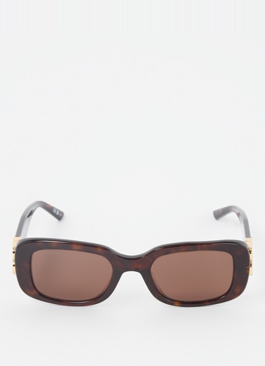 Balenciaga Retro zonnebril BB0310SK - voorkant 2 donkerbruin