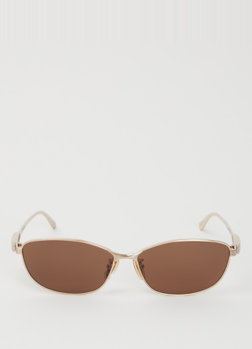 Balenciaga Retro zonnebril BB0357SA - detail goud