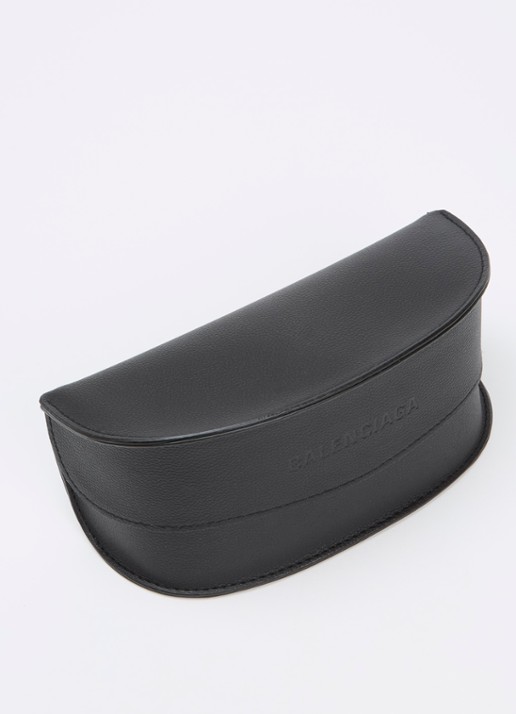 Balenciaga Retro zonnebril BB0384S - detail 2 donkerbruin