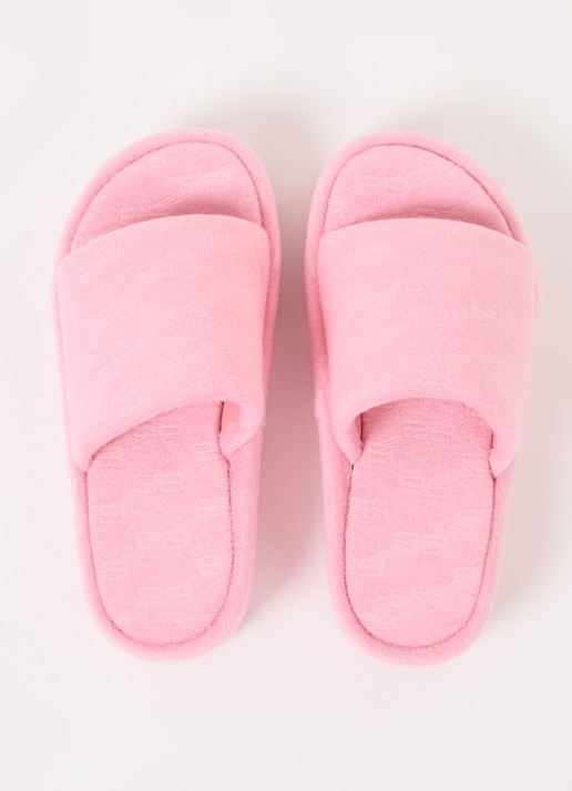 Balenciaga Rise slipper met logo - detail 5 roze
