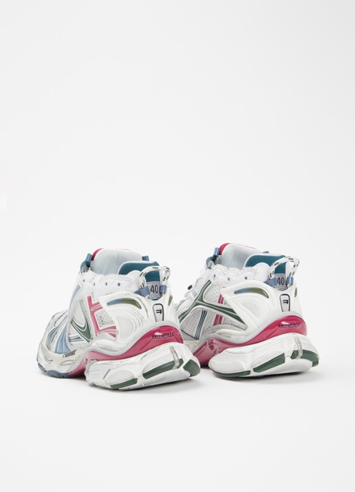 Balenciaga Runner sneaker met mesh details - achterkant roze