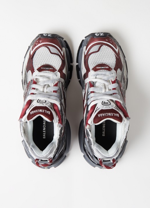 Balenciaga Runner sneaker met mesh details  - detail 3 bordeauxrood