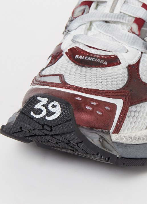 Balenciaga Runner sneaker met mesh details  - detail 4 bordeauxrood