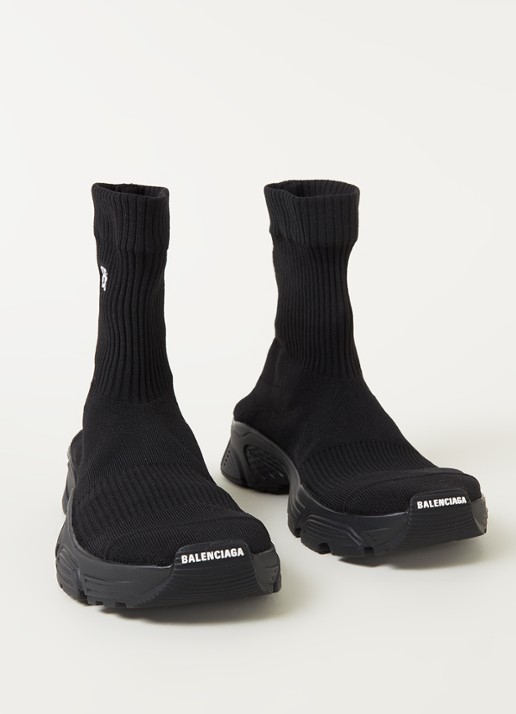 Balenciaga Speed 3.0 Trainer met gebreid bovenwerk - detail zwart