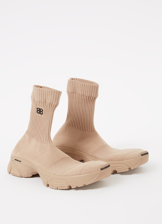 Balenciaga Speed 3.0 Trainer met gebreid bovenwerk - detail 3 beige