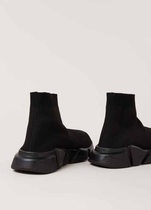 Balenciaga Speed Trainer met logo - detail zwart