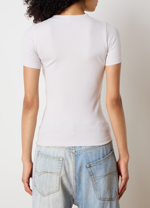 Balenciaga T-shirt met logoprint - achterkant 3 lichtgrijs