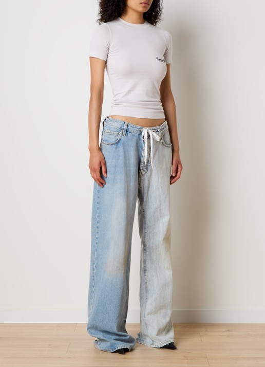 Balenciaga T-shirt met logoprint - voorkant 5 lichtgrijs