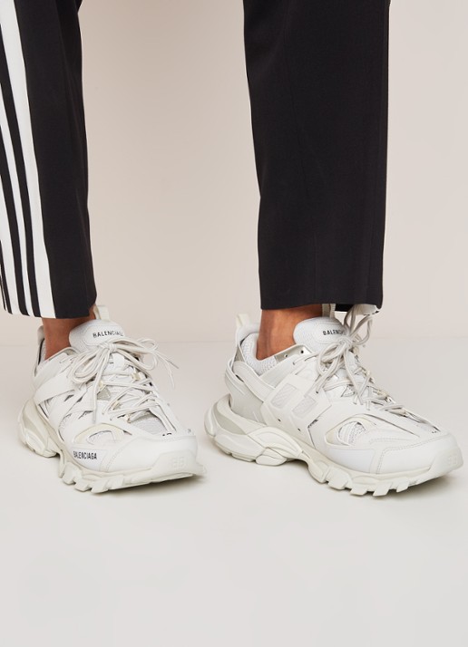 Balenciaga Track sneaker met mesh details  - voorkant 2 wit