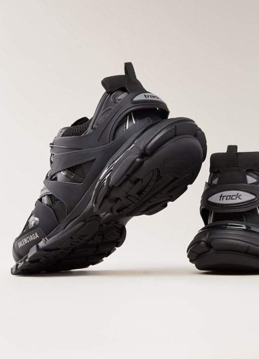Balenciaga Track sneaker met mesh details  - detail zwart