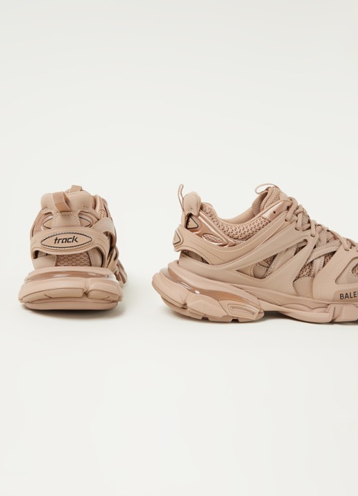 Balenciaga Track sneaker met mesh detalis - detail 3 lichtbruin