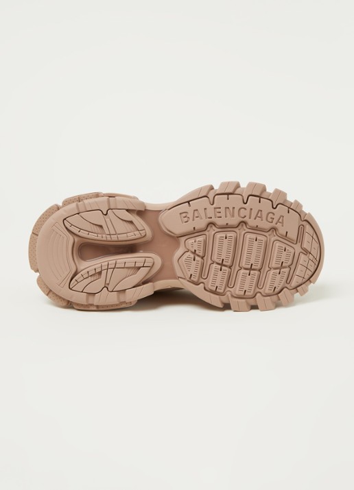 Balenciaga Track sneaker met mesh detalis - detail 4 lichtbruin