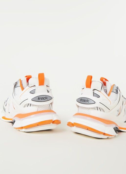 Balenciaga Track sneaker met mesh detalis - detail 4 oranje
