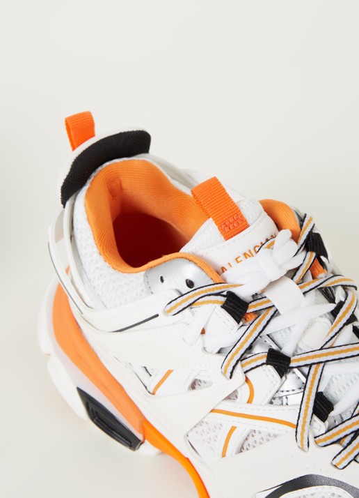 Balenciaga Track sneaker met mesh detalis - detail 6 oranje