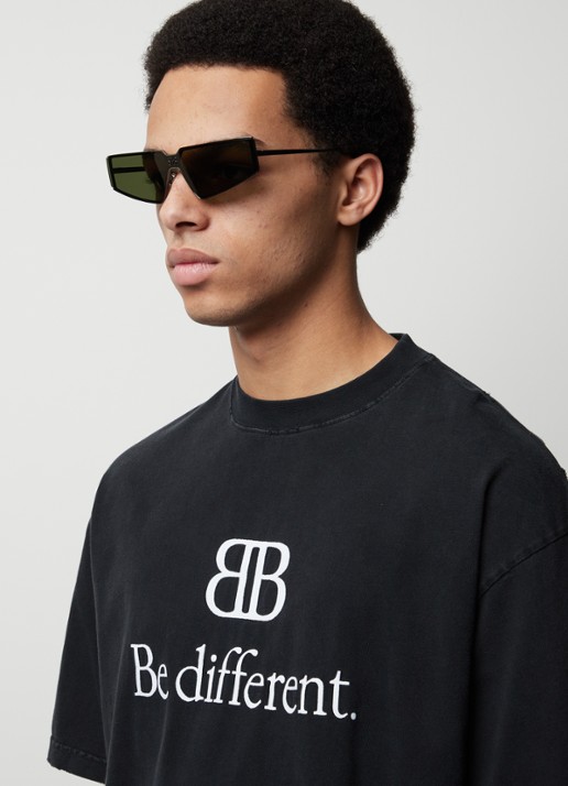 Balenciaga Zonnebril BB0192S - voorkant 3 zwart