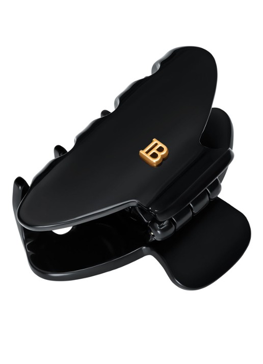 Balmain Hair Cellulose Acetate haarklem small - voorkant 2 zwart