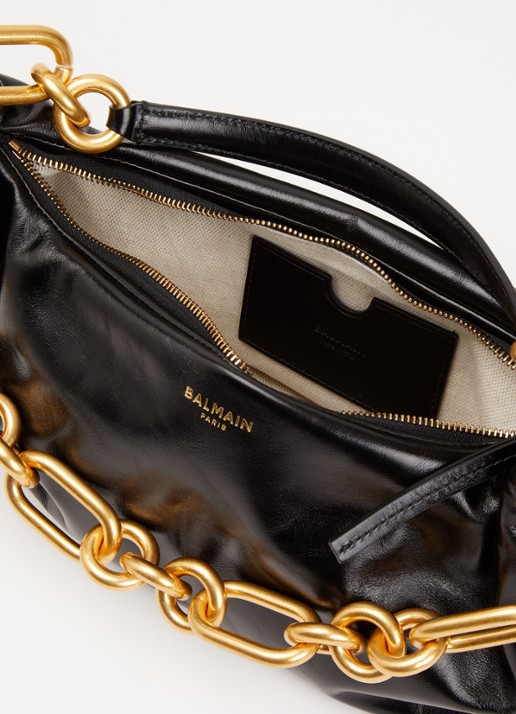 Balmain Sync schoudertas van kalfsleer - detail 5 zwart