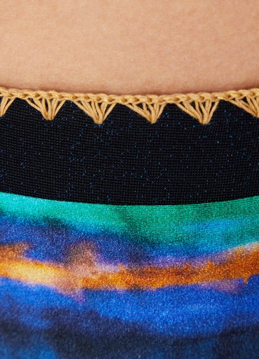 Banana Moon Blika lunara bikinislip met print - detail 3 royalblauw