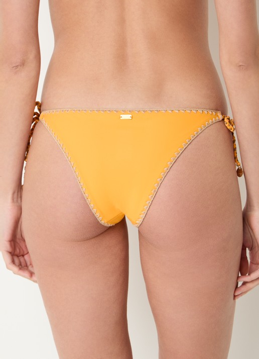 Banana Moon Blika Nazca tanga bikinislip met lurex - achterkant oranje