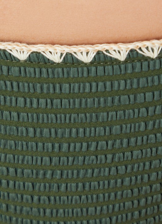 Banana Moon Dimka Dakota bikinislip met striksluiting - detail 5 legergroen