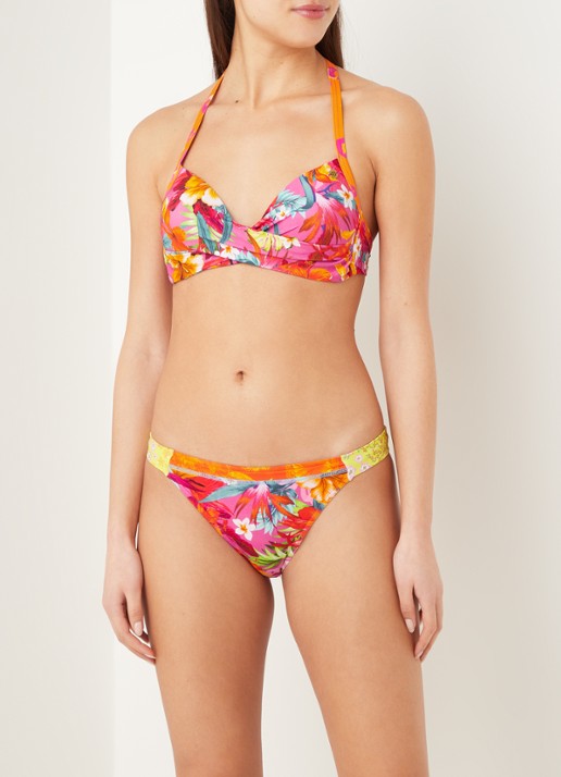 Banana Moon Eyro Sunrise voorgevormde bandeau bikinitop - voorkant 2 roze