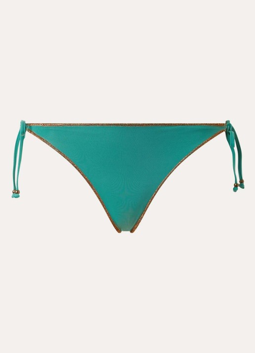 Banana Moon Massa Flashsun bikinislip met lurex - voorkant zeegroen