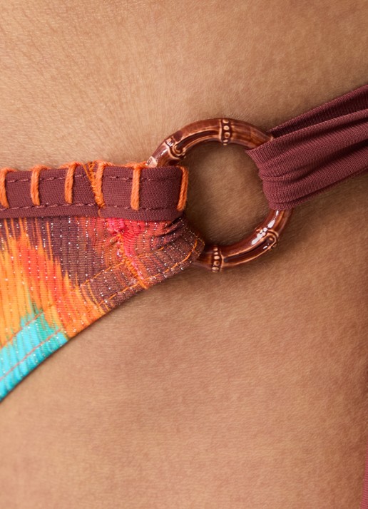 Banana Moon Sima Nalika bikinislip met grafische print - detail 3 oranjerood
