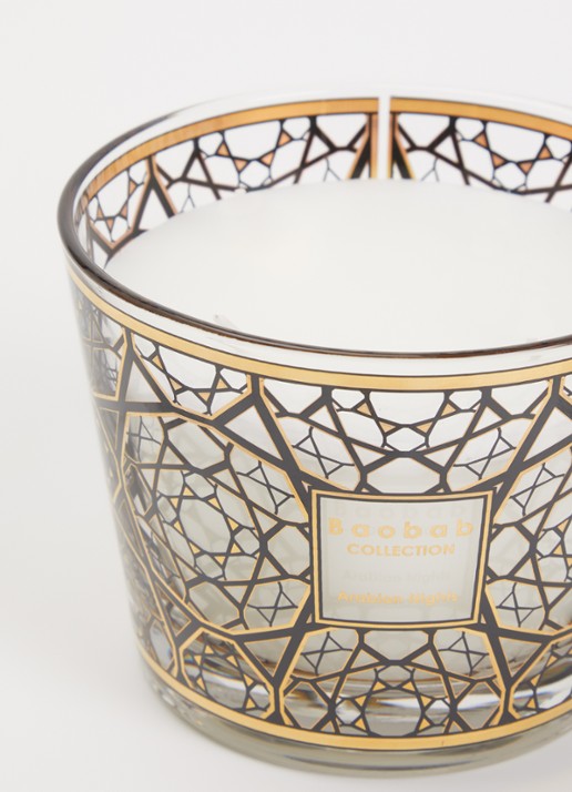 Baobab Collection Arabian Nights Max 10 geurkaars  - voorkant 2 goud