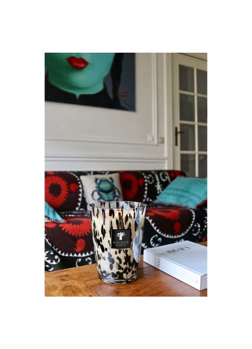 Baobab Collection Black Pearls Max 24 geurkaars 3 kg - voorkant 4 zwart