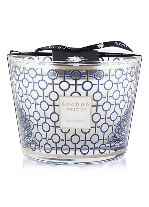 Baobab Collection Gentlemen Max 10 geurkaars 500 gram - voorkant donkerblauw