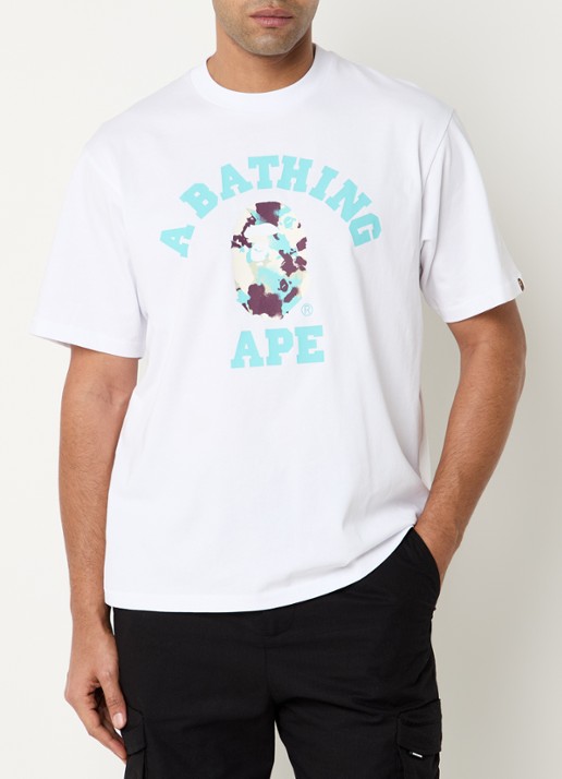Bape T-shirt met logoprint - detail 2 wit