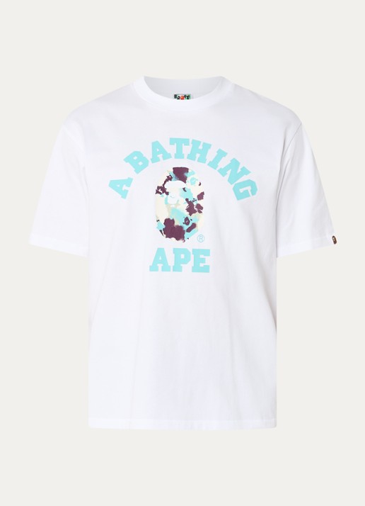 Bape T-shirt met logoprint - voorkant 3 wit