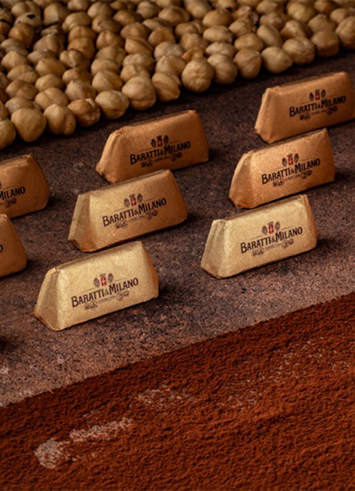 Baratti & Milano Gianduiotti Box chocolade bonbons met hazelnoot 8 stuks - voorkant 2 undefined