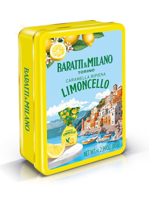 Baratti & Milano Limoncello snoep in blik 85 gram