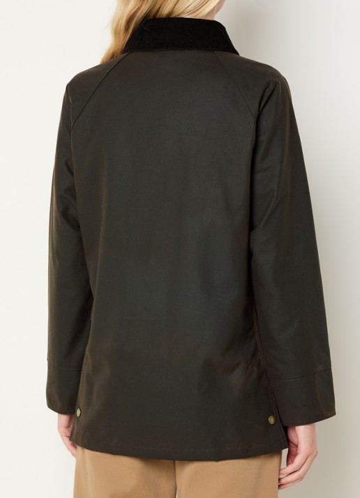 Barbour Acorn parka met steekzakken - achterkant 2 paars