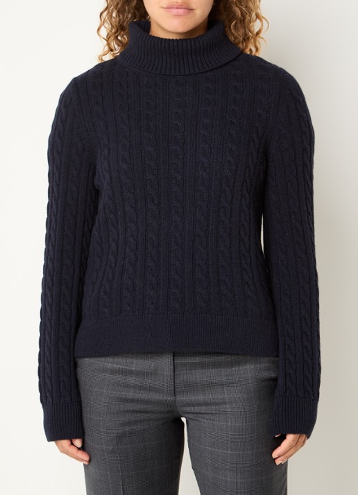 Barbour Ambleside grofgebreide trui met col