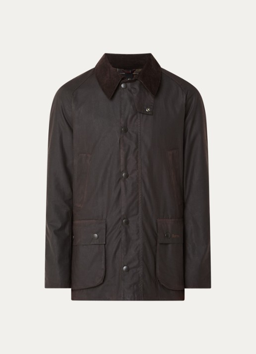 Barbour Ashby barn jack met klepzakken - voorkant 3 donkerbruin