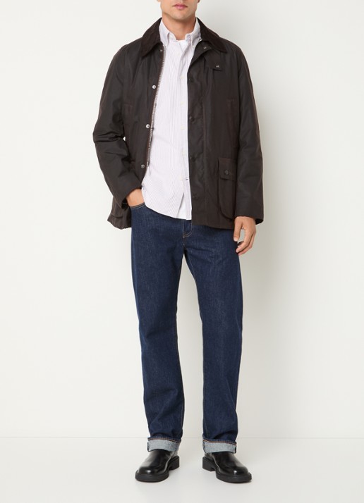 Barbour Ashby barn jack met klepzakken - voorkant 4 donkerbruin