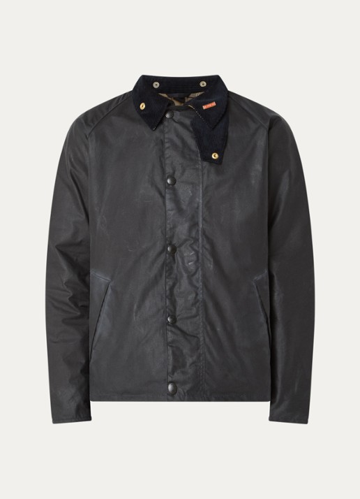 Barbour Icons barn jack met steekzakken - voorkant donkerblauw