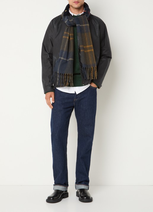 Barbour Icons barn jack met steekzakken - voorkant 2 donkerblauw