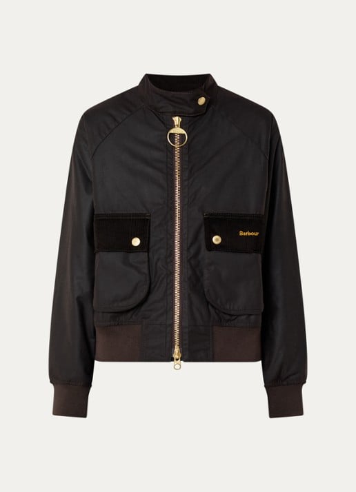 Barbour Jack met klepzakken - voorkant 2 roestbruin