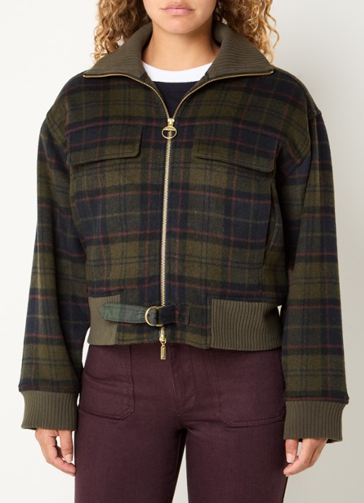 Barbour Jack met ruitdessin