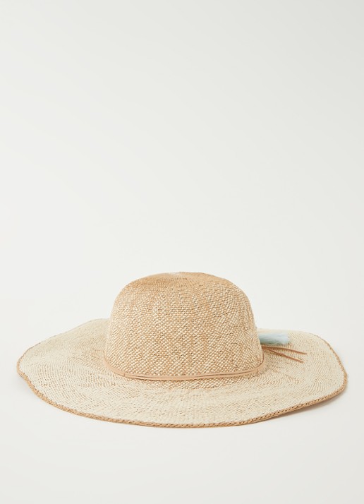 Barts Alecan hoed met tassel - voorkant 2 zand