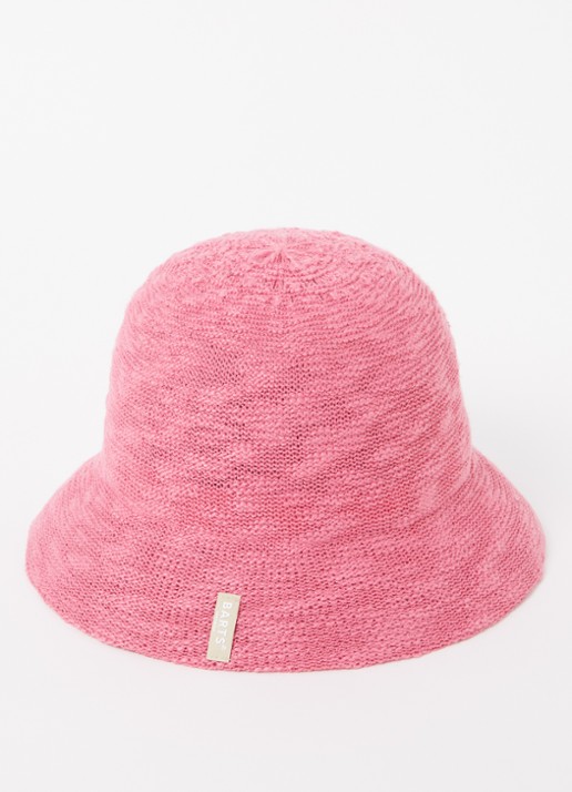 Barts Besary bucket hoed met logo - voorkant roze