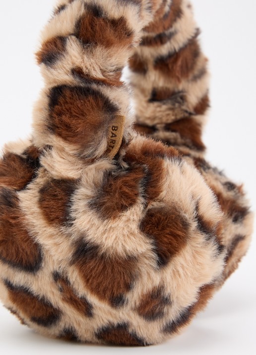 Barts Big Fur oorwarmers van imitatiebont - voorkant 2 bruin